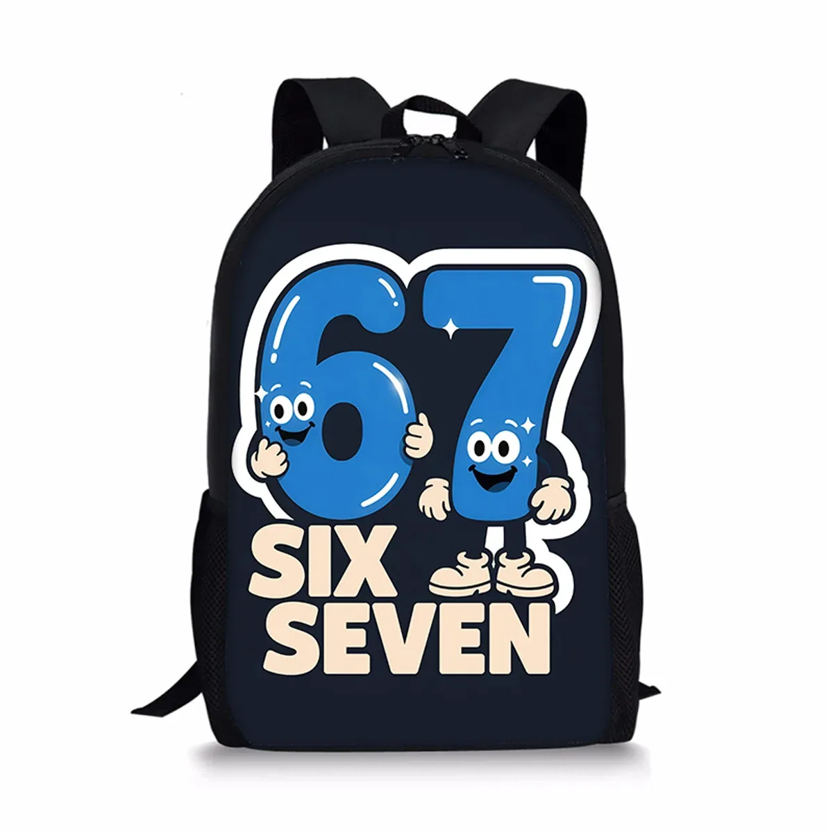 sacs à dos classiques populaires et amusants 67 six sept pour écoliers, sacs d'école imprimés en 3d, sacs à dos oxford imperméables pour garçons/filles, sacs à dos pour ordinateur portable