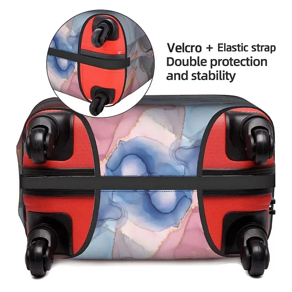 housse de protection pour bagages en tissu extensible, étui de protection pour valise série graphique, housse anti-poussière pour bagages, valise adaptée de 18 à 32 pouces
