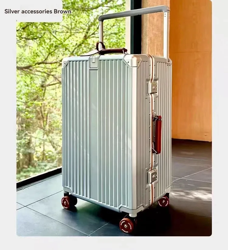 bagage à roue de patinage, valise d'embarquement de 20 pouces, étui de voyage de 24 pouces, boîte de mot de passe premium, boîtier de chariot durable, nouvelle collection 2025