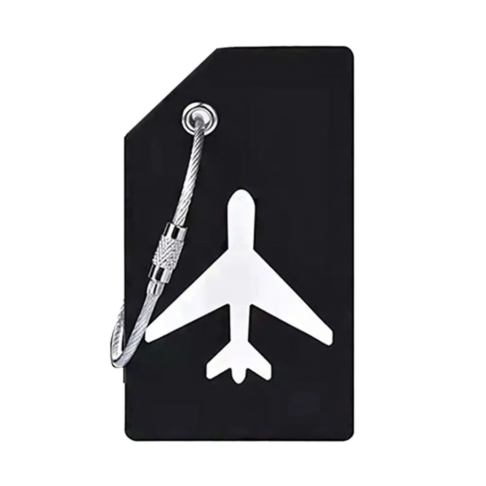 étiquettes de bagage de voyage réutilisables, valise attro, bagage de vacances, identification d'avion avec cordes, identification du sac, infraction