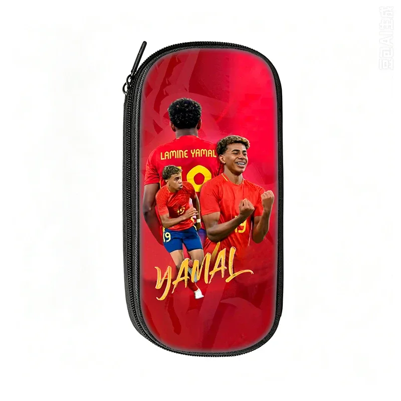 sac à crayons football star l-lamin yamal, trousse à crayons à motif, meilleur cadeau, trousse de maquillage, trousse à crayons de sport pour étudiants, voyage, football
