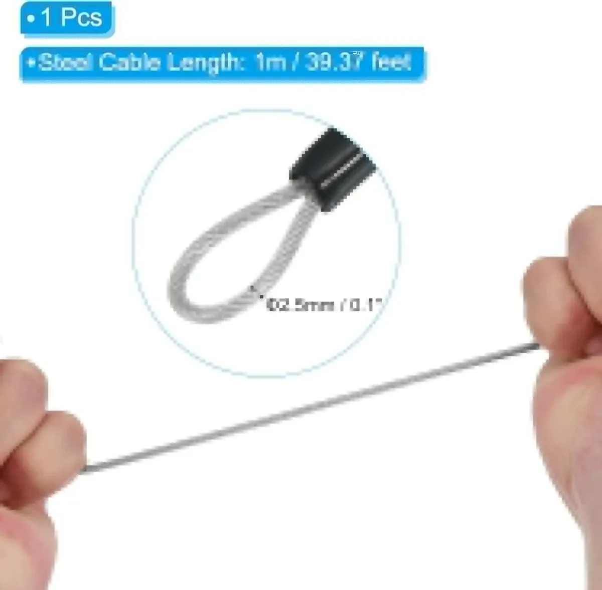 câble de sécurité en acier avec cadenas à combinaison à 3 chiffres, 1 ensemble de cadenas de voyage, câble de sécurité gainé de 1 m à double boucle pour bagages us213