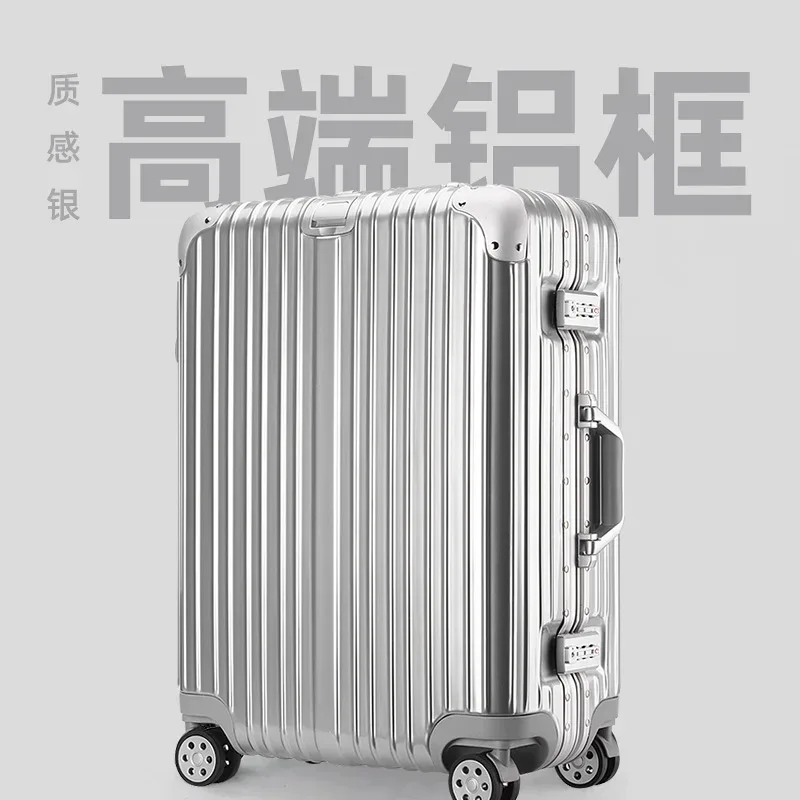 valise à cadre en aluminium 29 pouces tsa boîtier de chariot à serrure douanière roue universelle 20 "26" boîte d'embarquement à bagages valise de voyage