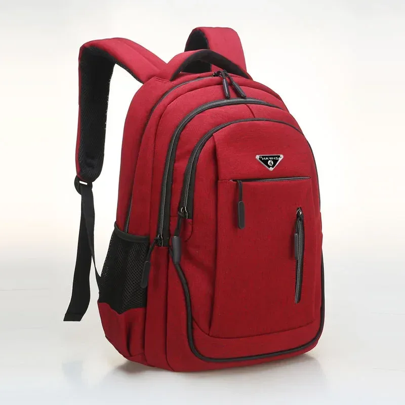 sac à dos de grande capacité pour hommes, sacs à dos pour ordinateur portable 15.6 oxford noir solide, sacs de lycée pour adolescents, collège garçon, sac à dos pour étudiant