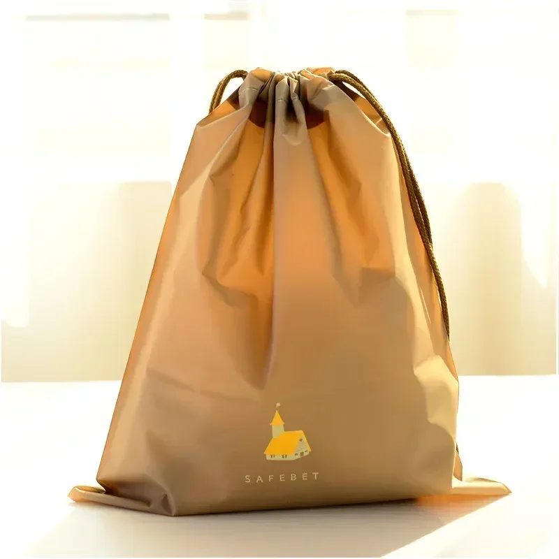 sac de rangement en nylon imprimé de dessin animé, étanche, poudres wstring de proximité, multifonctionnel, portable, durable, chaussures, sous-vêtements, sac de voyage, 1 pièce