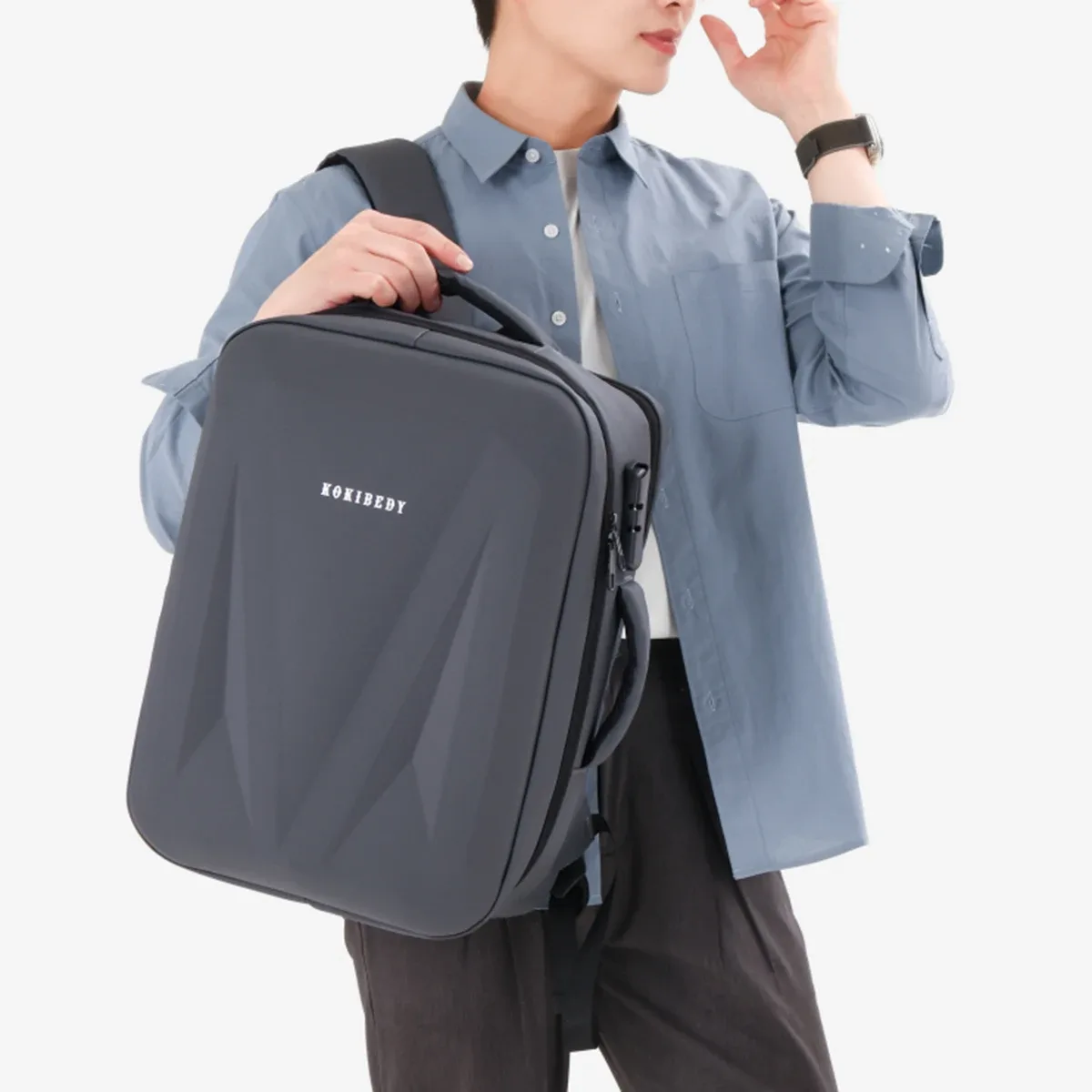 sac à dos pour homme avec protection par mot de passe, sac à dos de jeu à coque rigide, sac pour ordinateur po