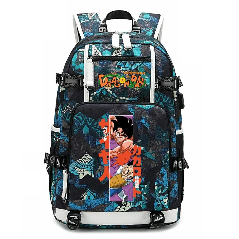 sac à dos pour étudiants avec imprimé dragon ball z, grande capacité, sac à dos décontracté pour enfants, adolescents, garçons et filles, pour l'école et les voyages