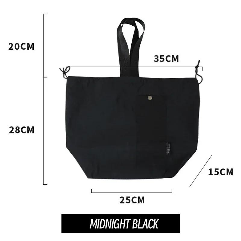 sac à bento de couleur unie, sacs à déjeuner portables, sac de rangement thermique isolé, sac fourre-tout en nylon imperméable de grande capacité, tendance de la mode