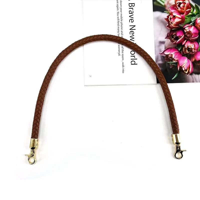 sangle de sac tressée en cuir pu, poignée de remplacement pour sac à main, tressée à la main, à bandoulière courte, accessoires, nouvelle collection