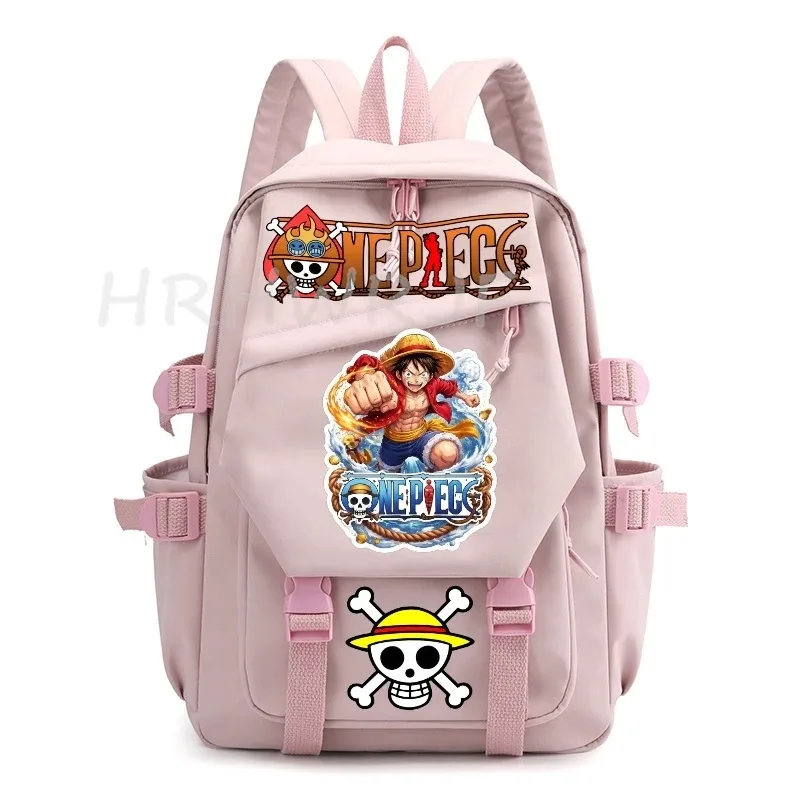 sac à dos one piece anime monkey d luffy, sacs d'école pour filles, sac à dos pour ordinateur portable, pour l'école primaire, usage quotidien