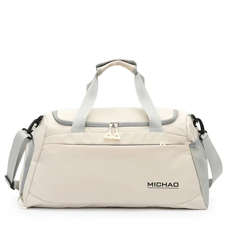 sac de sport multi-poches, sac de sport polyvalent imperméable avec poche de séparation humide/sec, sac de voyage grande capacité