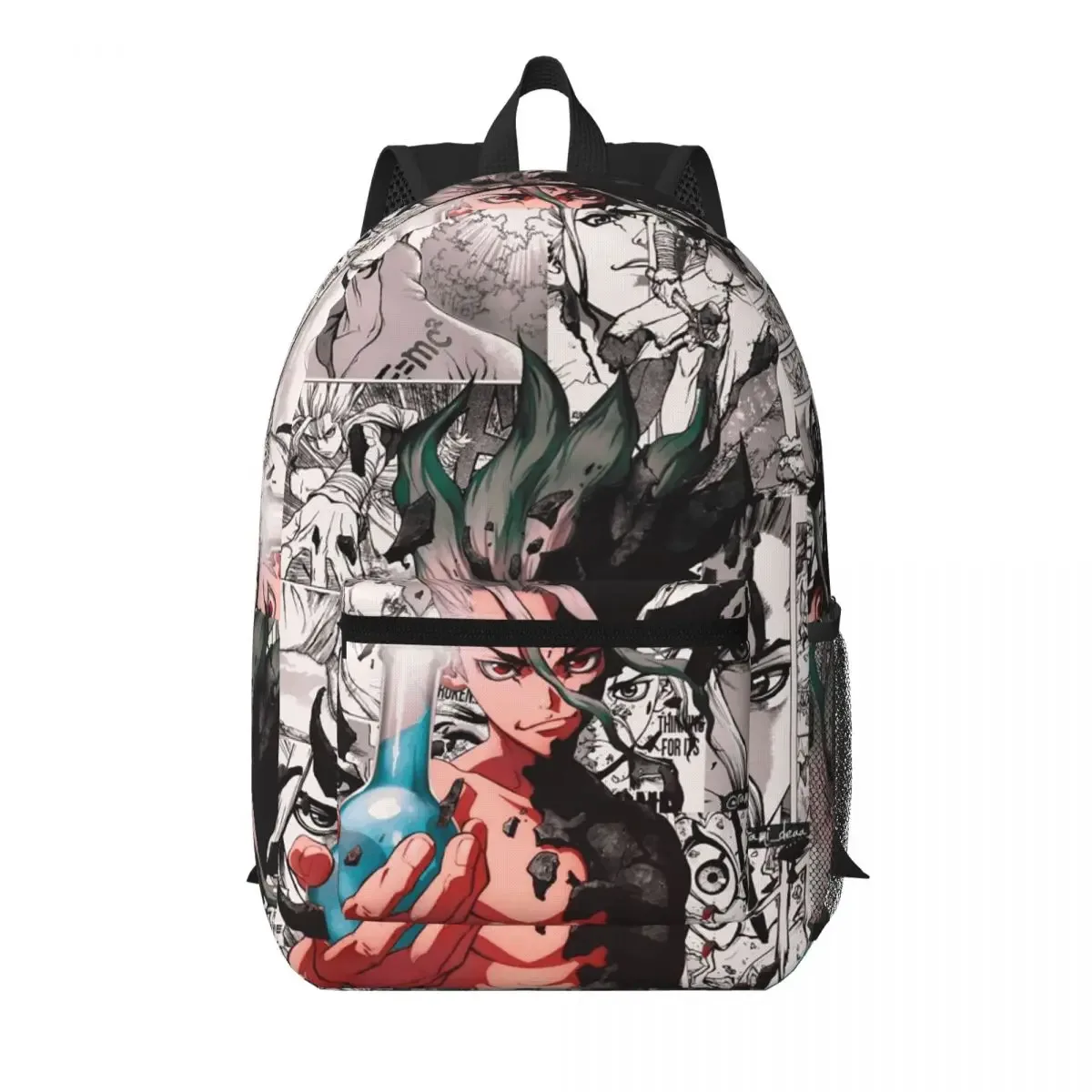 senku ishigami dr stone apan – sac à dos d'anime, sac à dos de grande capacité pour enfants, sac d'école, sacs à bandoulière pour hommes et femmes