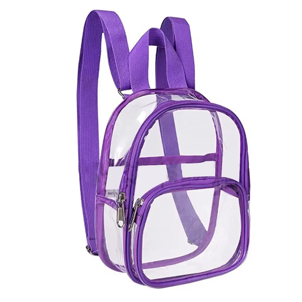 sac à dos en pvc transparent pour femmes, sac à dos de voyage, sacs d'école pour étudiants, petits sacs à main, mini sac à dos décontracté, nouvelle mode d'été