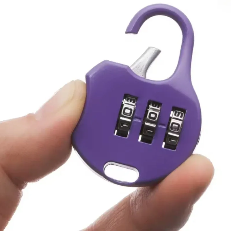 mini cadenas de voyage à 3 chiffres, couleur aléatoire, pour valise, bagages, sécurité, code de mot de passe, 4/8 pièces
