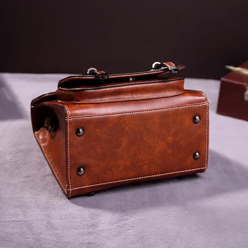 petit sac à dos femme en similicuir vintage de luxe – sacs à dos imperméables marron et noir 2026 – mochilas mujer juveniles