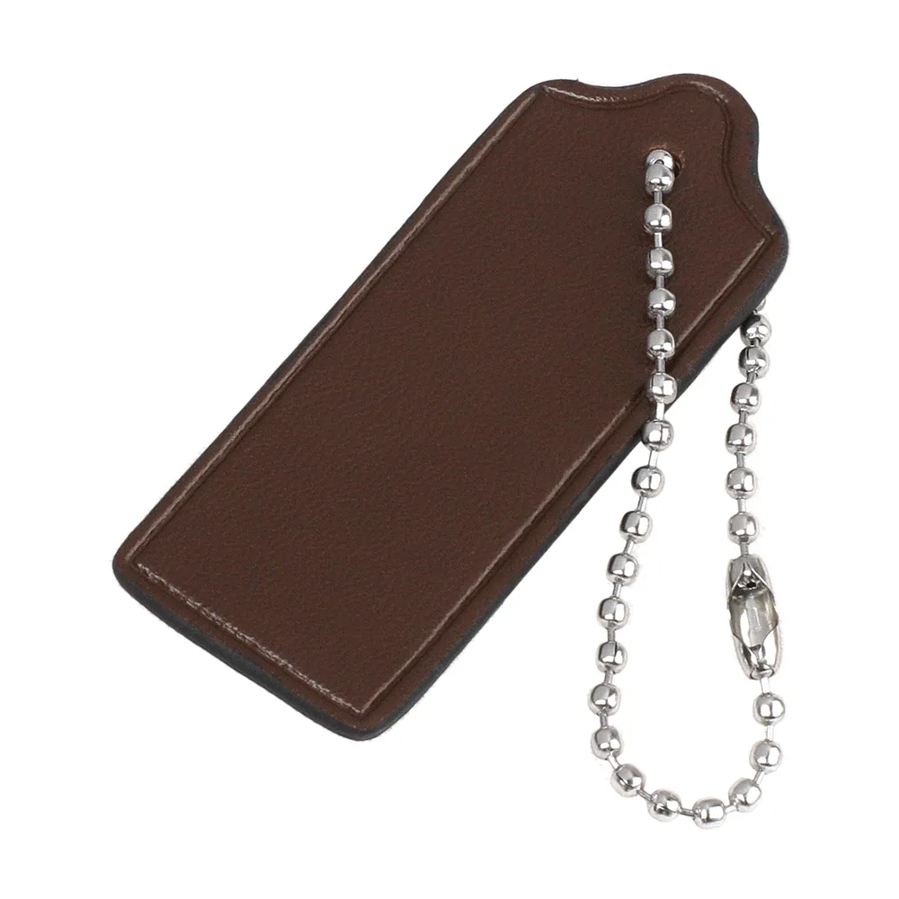 2 étiquettes de bagage en cuir de vachette, accessoires de voyage pour valises, breloques en cuir pour sacs, chaînes porte-clés pendentifs pour sacs à main et sacs à bandoulière