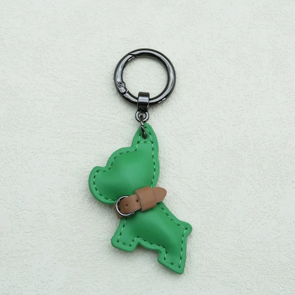 mignon bouledogue français porte-clés mignon chiot dessin animé en cuir pu chien cintre animal chien mode bouledogue sac pendentif sac à dos décoration