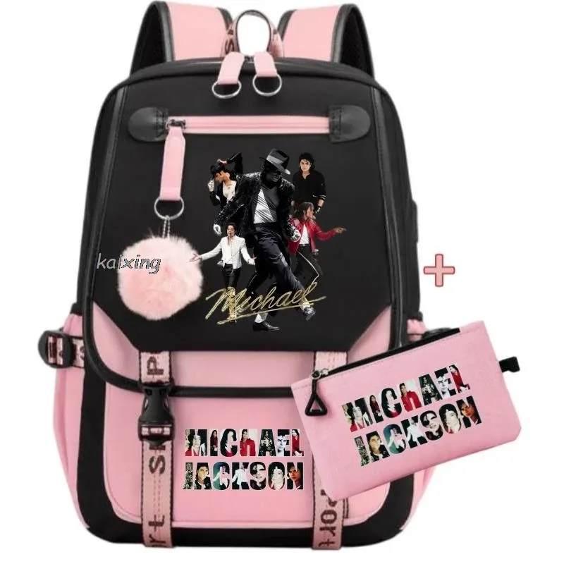 nouveaux sacs à dos king of pop, sac d'école pour garçons et filles, sac à dos pour ordinateur portable, pour adolescents, filles, femmes, imprimé, mochila escolar, cadeau de vacances
