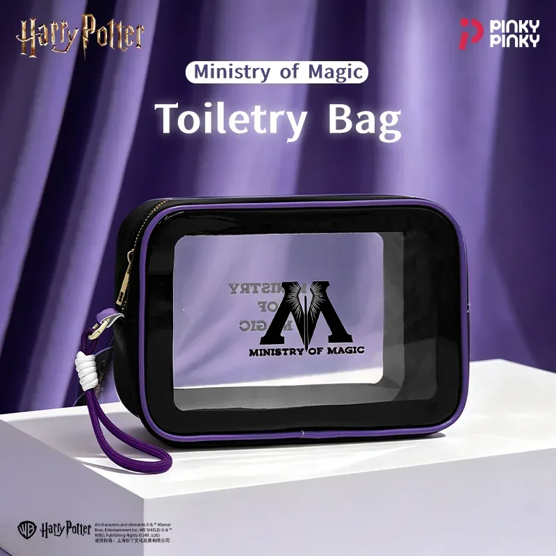 Trousse de Maquillage Pinky Harry Potter, Trousse de Toilette, Pochette de Rangement de Voyage pour les Déplacements Quotidiens, Cadeau d'Halloween ou d'Anniversaire pour Étudiants, Fans et Femmes
