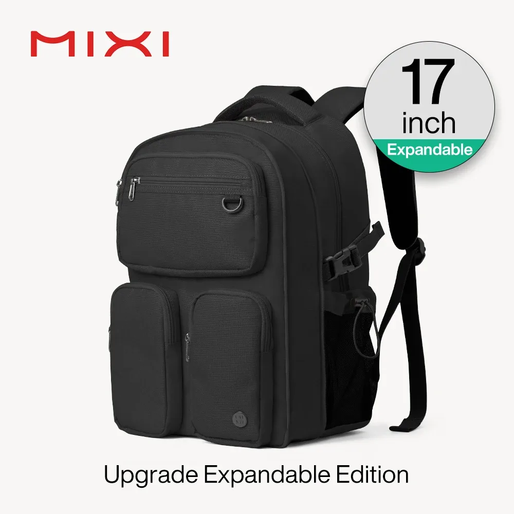 mixi nouvelles femmes sac à dos ordinateur portable 15.6 "ordinateur sac d'école cartable 17 pouces hommes sac à dos de voyage imperméable léger m5112