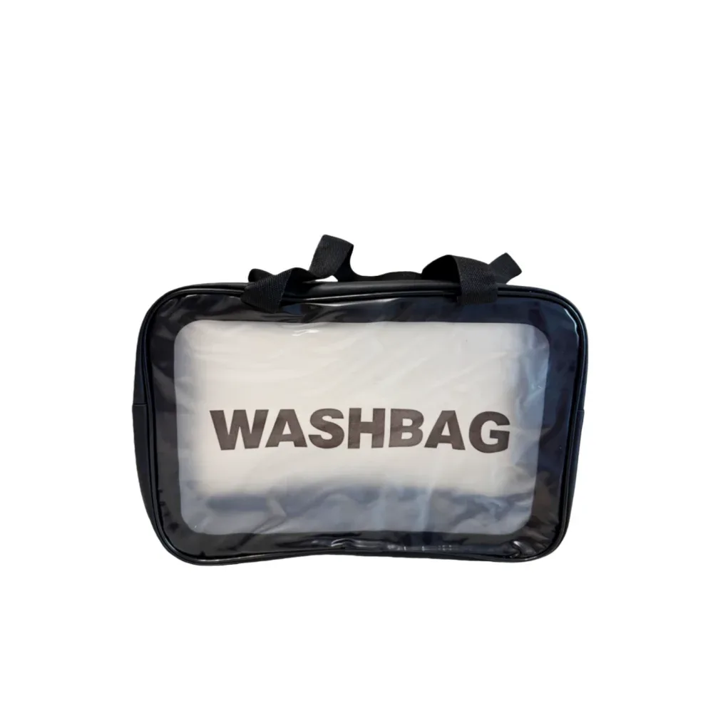 sac à cosmétiques portable de grande capacité, anti-poussière, sacs de rangement pour maquillage, sacs de voyage transparents en pvc à la mode