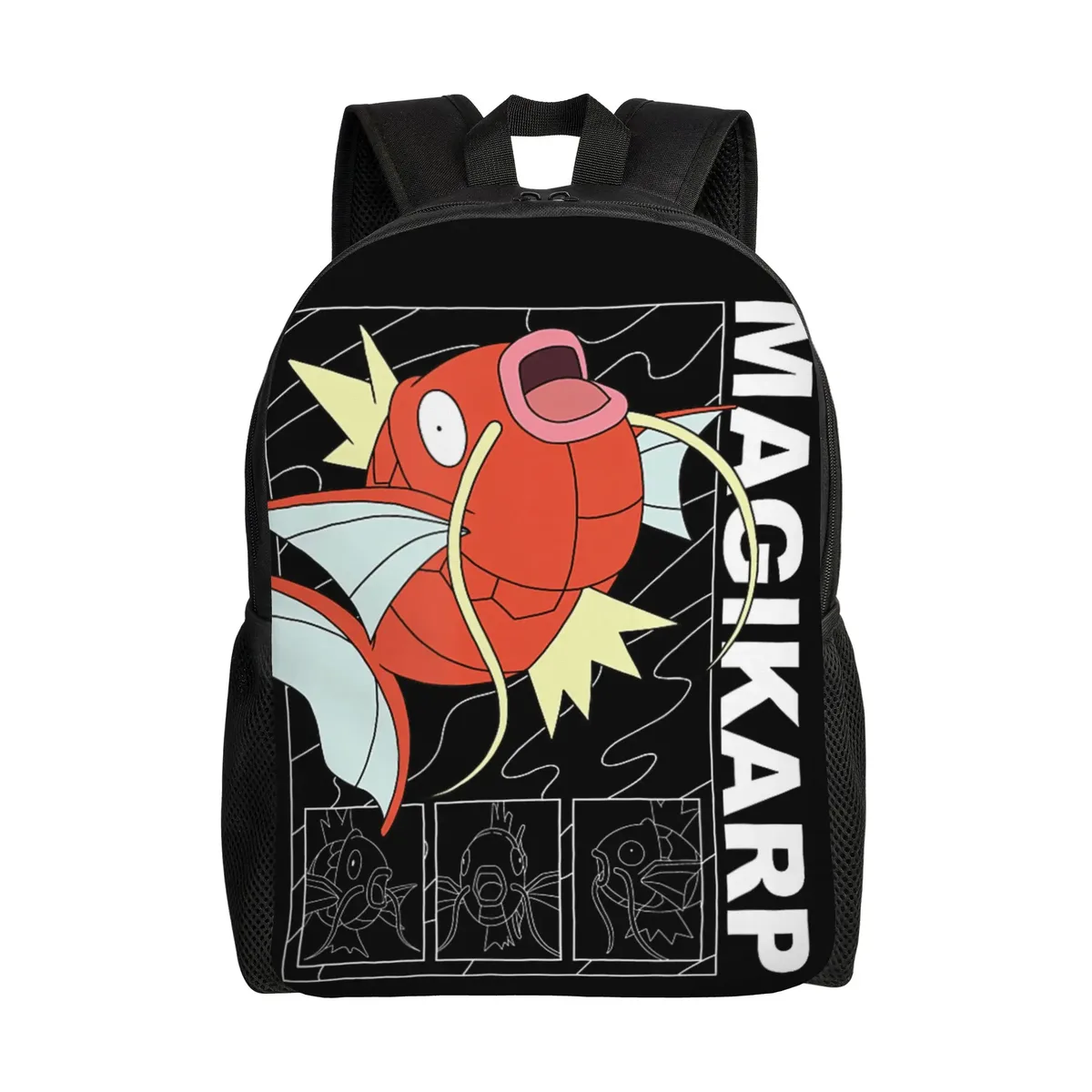 sacs à dos pokemon pikachu anime lightning scence daypack mochila school retro sac à dos lavable