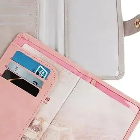 étui de voyage étanche en cuir pu pour porte-passeport, mignon livre de passeport pour femmes/hommes, couverture de passeport, portefeuille pour cartes de crédit