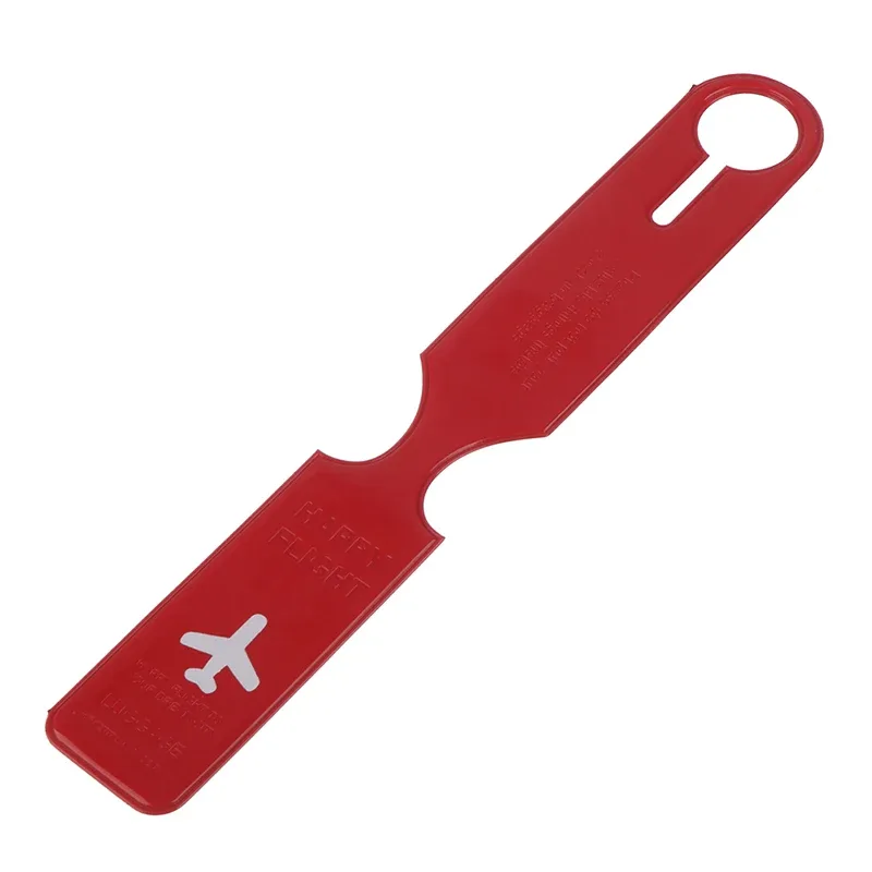 étiquettes de bagage mignonnes en pvc pour valise, avec identification de nom et adresse, accessoires pour avion