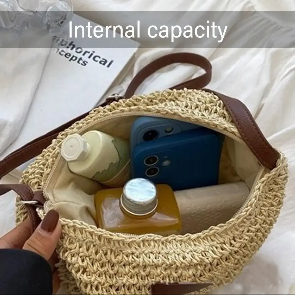 sacs à main pour femmes, sacs tissés en paille, sacs de plage, sacs à main en paille tricotée, sacs à bandoulière