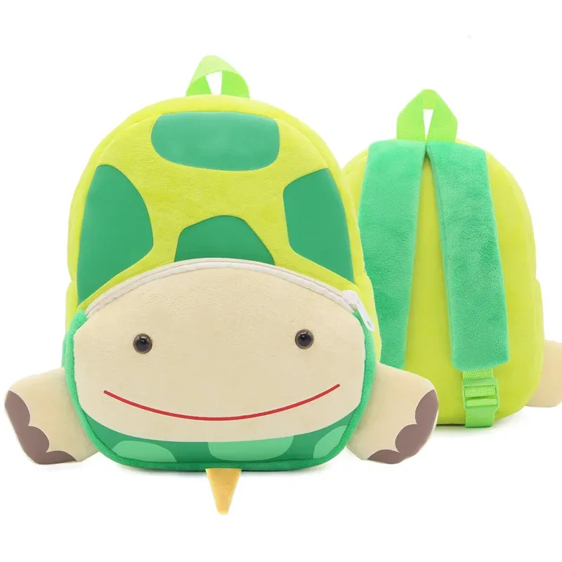 sacs à dos d'animaux de dessin animé 3d pour enfants, sac d'école en peluche douce pour enfants de la maternelle, cartables kawaii pour enfants, filles et garçons