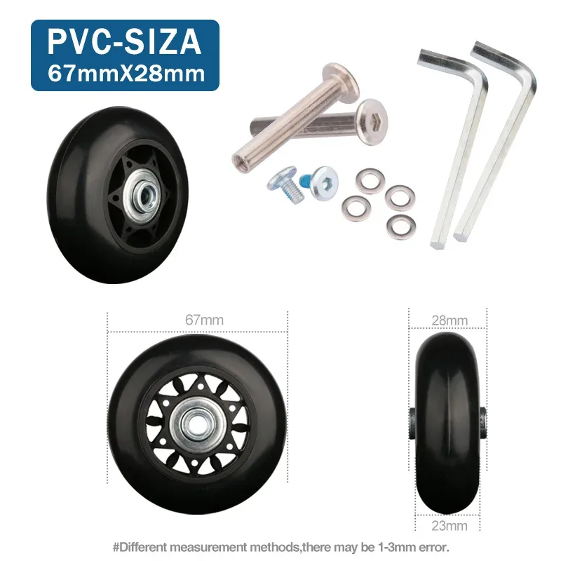 roues de remplacement universelles pour bagages de voyage, accessoires de réparation de valise, à la mode, 360 spinner