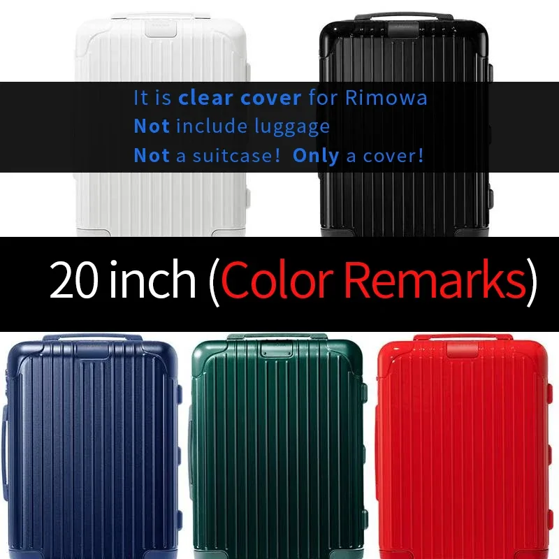 housse de protection transparente pour bagages, applicable pour rimowa essential, 21 26 30 pouces, housse de valise rimowa salsa