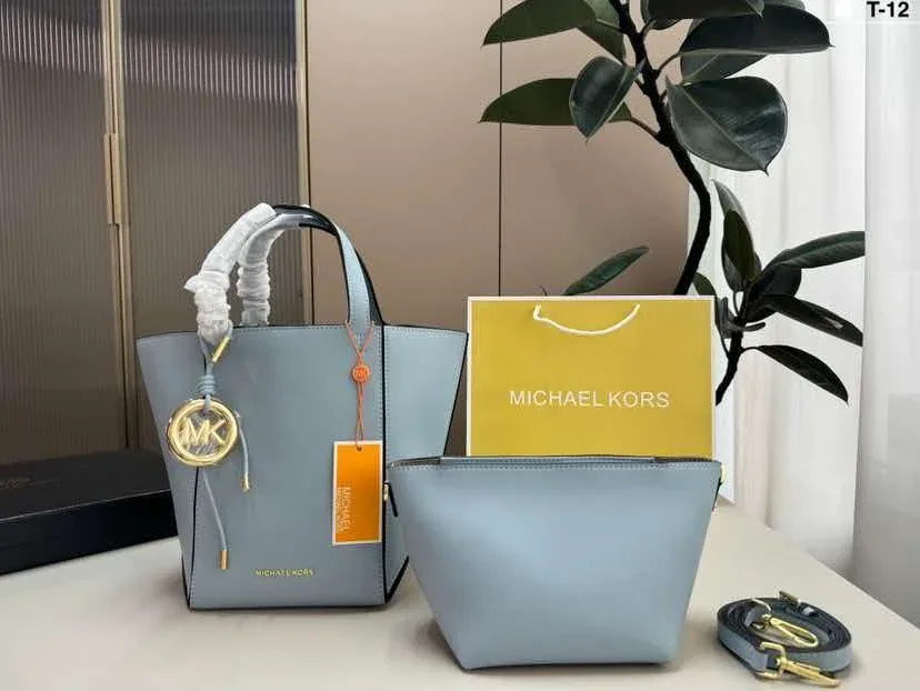 MICHAEL KORS/Michael Kors MK 2026 Nouveau Sac Fourre-tout Femme en Cuir Tressé à Prix Réduit, Décontracté, Polyvalent, Porté Main, Transformable