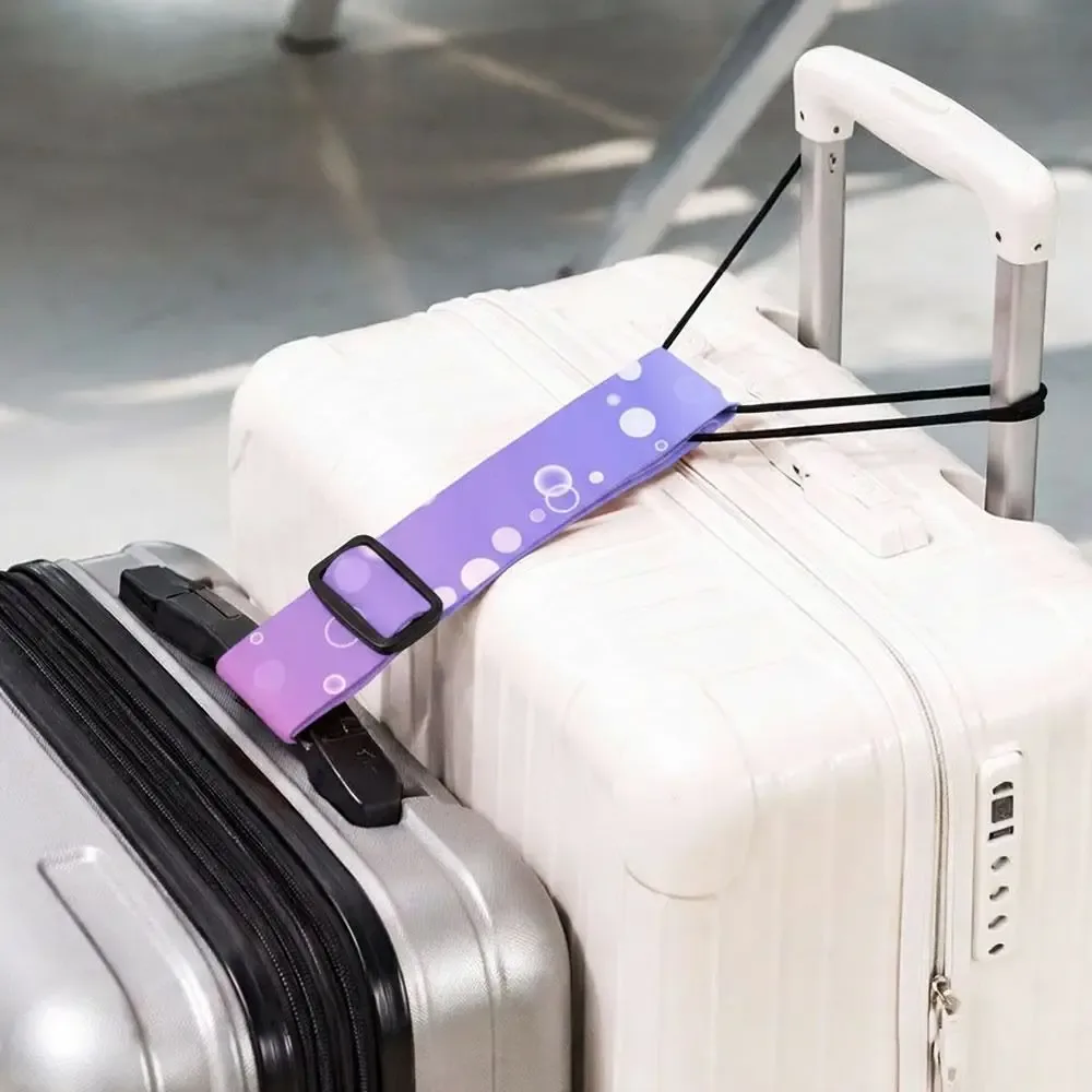 nouvelle sangle élastique colorée réutilisable et réglable pour bagages, sangle de fixation pour valise, connecteur de bagages, accessoires de bagage