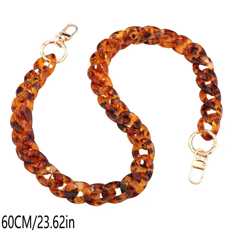 acrylique remplaçable détachable sac chaîne sangle sac à main sac à main sangles résine bandoulière sac à bandoulière bricolage accessoires