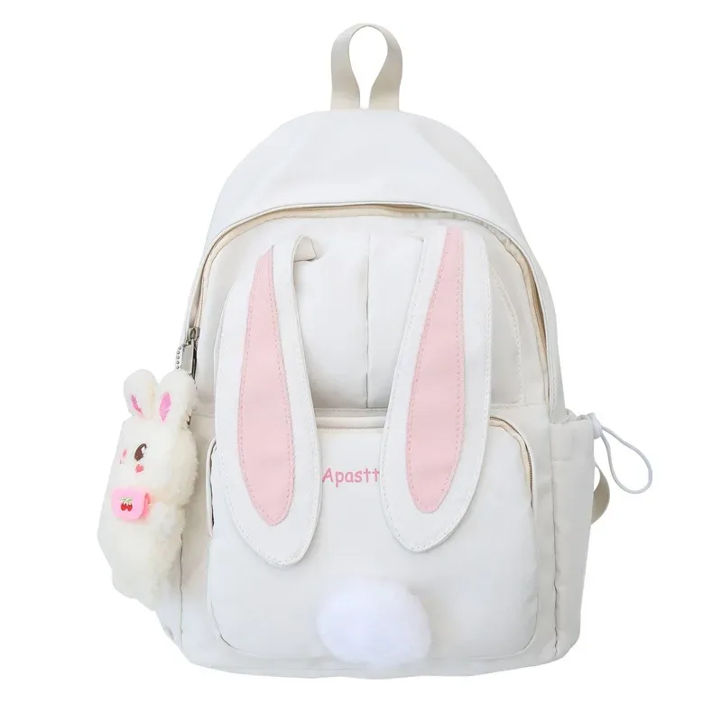 sac à dos coréen style oreilles de lapin, grande capacité, double bandoulière, pour lycéennes et étudiantes, frais et mignon, ny