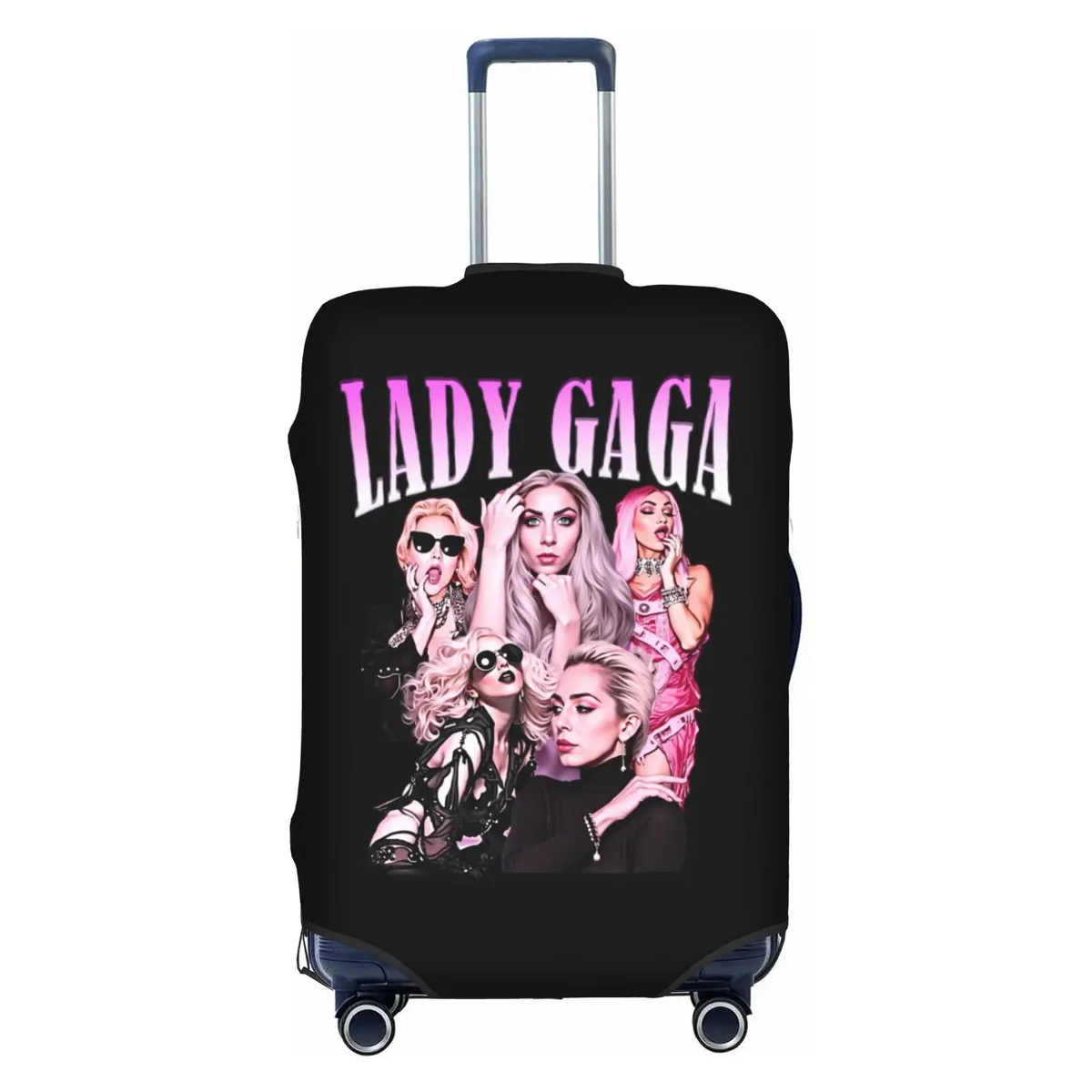 housse de valise élastique de voyage american singer l-lady g-gaga, protection pour valise adaptée aux bagages de 18 à 32 pouces