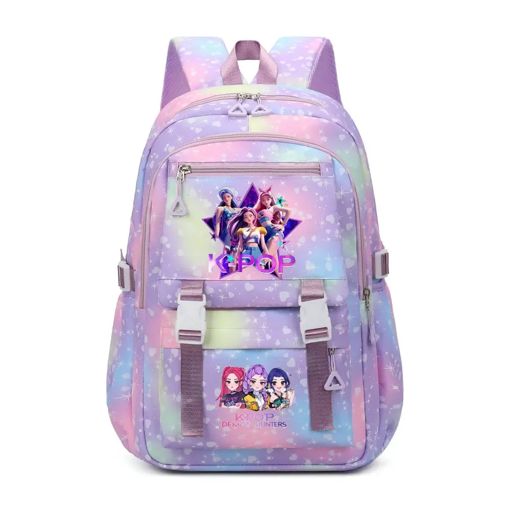 sac à dos kpop demon hunters en toile pikachu pour garçons, filles, adolescents, sac d'école, sac à dos pour hommes et femmes, sacs de voyage mochilas