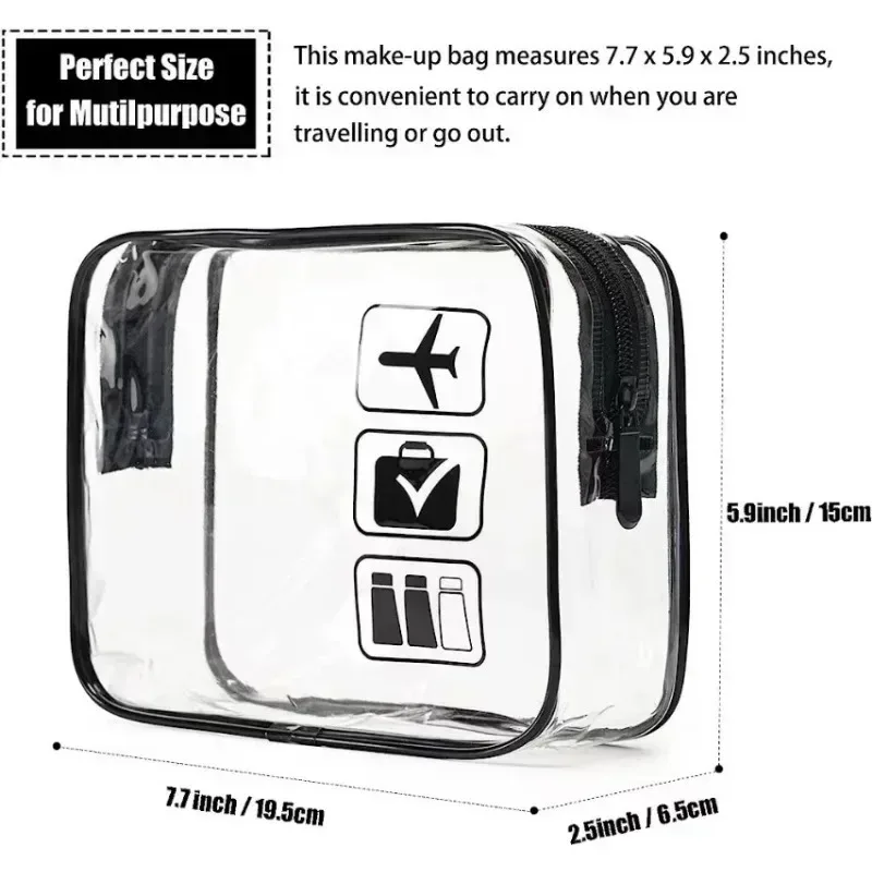 femmes transparent pvc voyage emballage organisateurs sac étuis pochette voyage brosse à dents serviette bagages cosmétique toilette sac de rangement