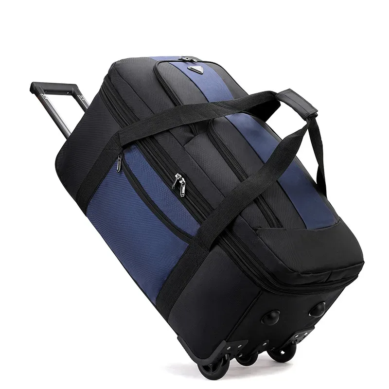 sac de voyage à roulettes oxford grill trolley, valise pliante, qualité, grande taille, organisateur de bagages, nouveau, 2025