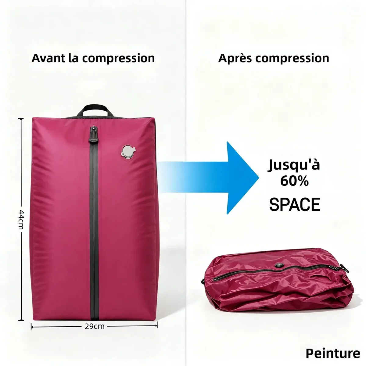 sacs de rangement étanches ip67 17l, cube de compression en polyester tpu pour vêtements, organisateur de valise avec fermeture éclair, réutilisables et antihumidité, pour linge de maison, avec pompe électrique incluse