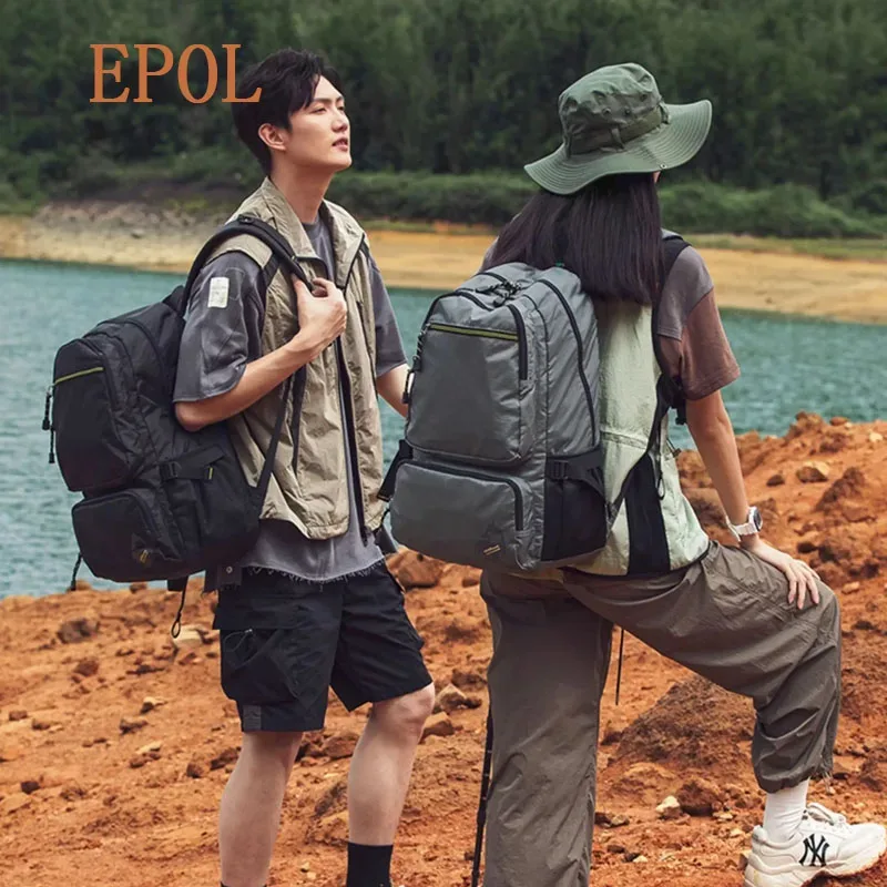 epol sac à dos unisexe en tissu oxford, grand format, léger, imperméable, pour ordinateur portable, sacs d'école pour femmes, étudiants, voyage 3033-01 3033-02 3033-05
