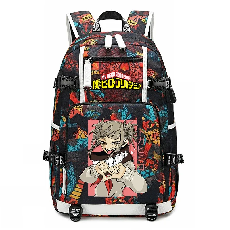 sac à dos d'école imprimé my hero academia, sac à dos unisexe de grande capacité pour garçons et filles, sac à dos de voyage décontracté