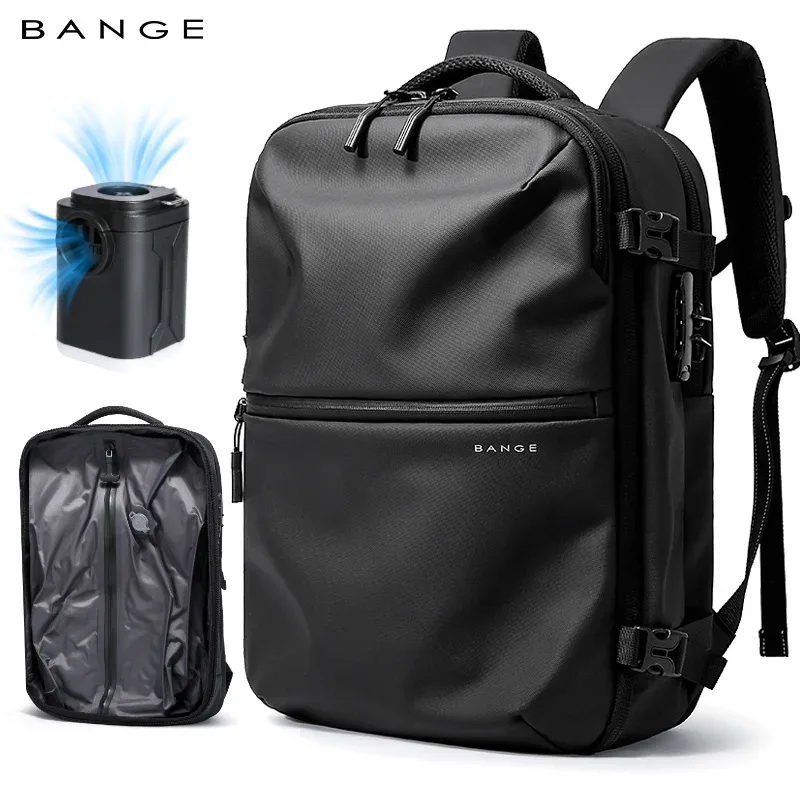 bange – sacs à dos antivol à compression sous vide pour hommes, sac à dos de voyage avec serrure, grande capac