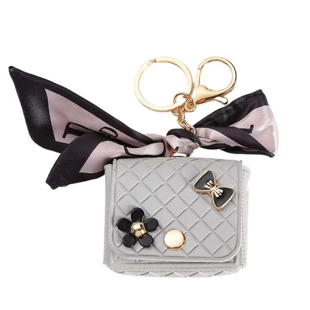 nouveau étui de rangement pour écouteurs en cuir, mini porte-clés créatif, pendentif couleur unie, étui pour écouteurs bluetooth
