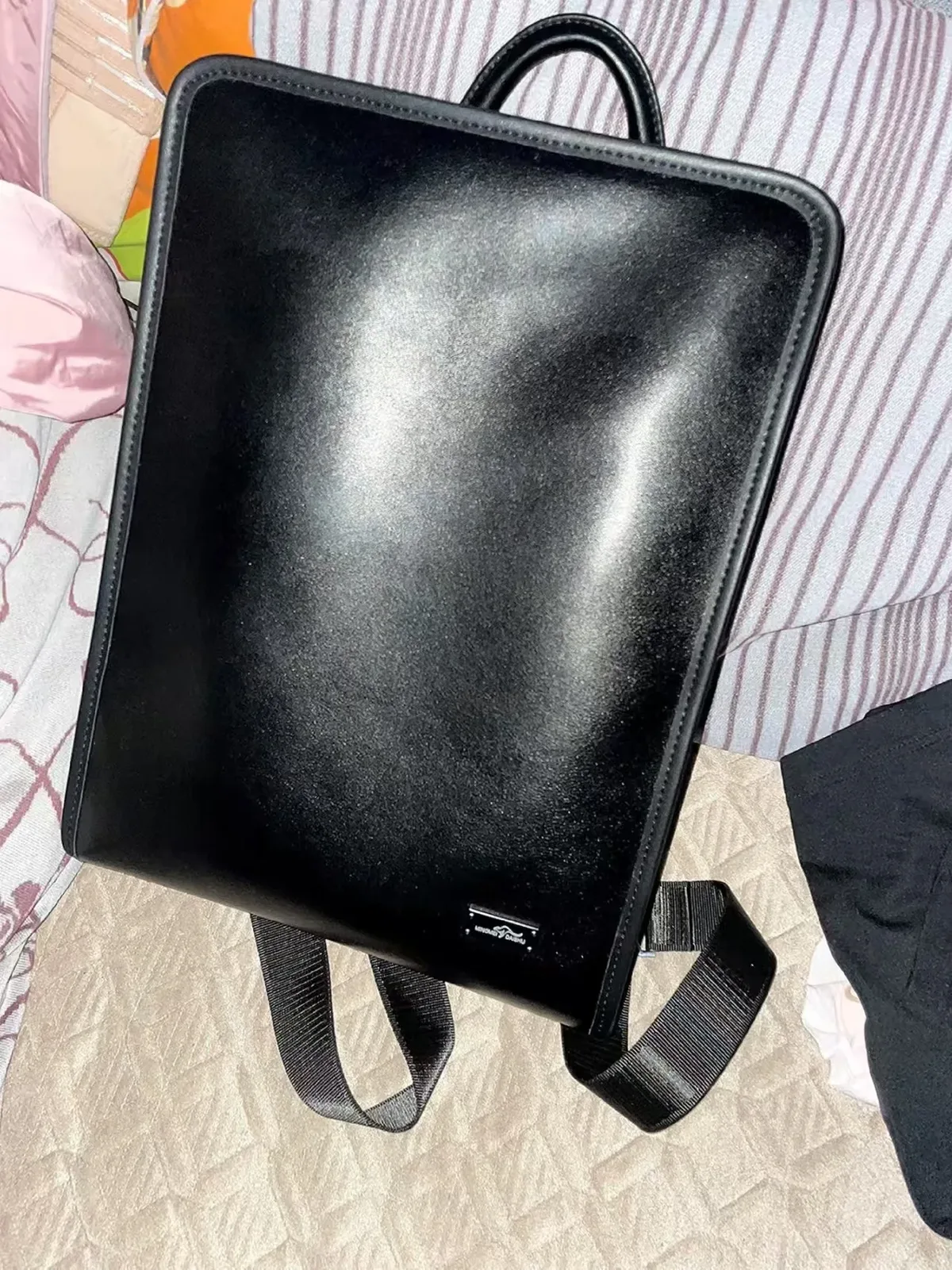 nouvelle mode peau de vache en cuir véritable hommes sacs à dos en cuir naturel véritable étudiant sac à dos marque de luxe grand ordinateur pochette d'ordinateur