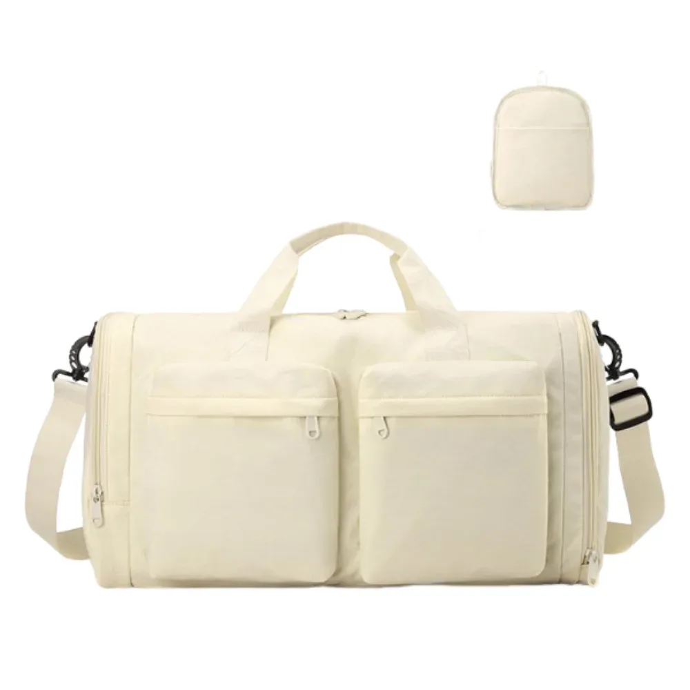 sac de voyage pliable imperméable de grande capacité, sac de sport et de fitness portable avec compartiment séparé pour chaussures, sac à main de week-end