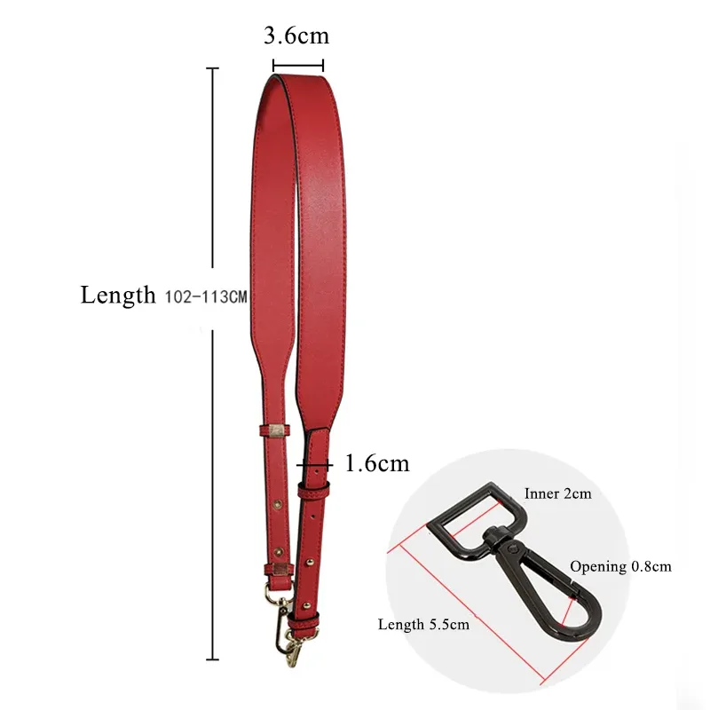 103-113 cm réglable en cuir véritable épaule sac à bandoulière sangle remplacement sac à main ceinture femmes sac à main bricolage sacs accessoire personnalisé