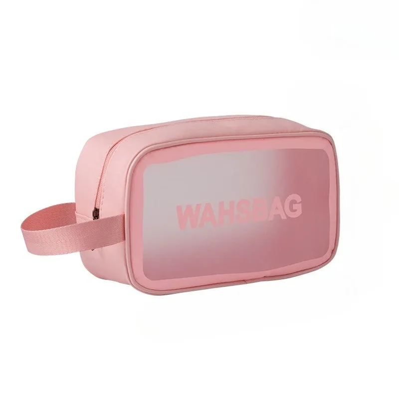 trousse de toilette de voyage portable pour femmes, pochette de rangement de maquillage transparente et étanche, grande capacité, organisateur de cosmétiques, étui de beauté, 1 pièce
