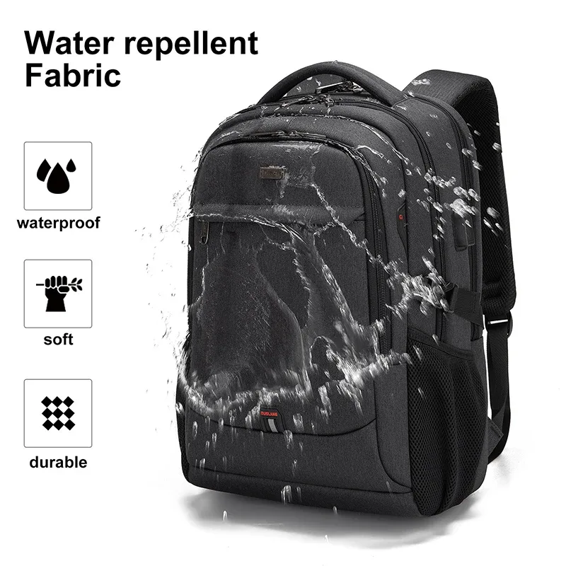 sac d'école étanche de grande capacité sac à dos pour hommes voyage ordinateur portable sacs à dos 15.6 pouces mâle mochila pour adolescent